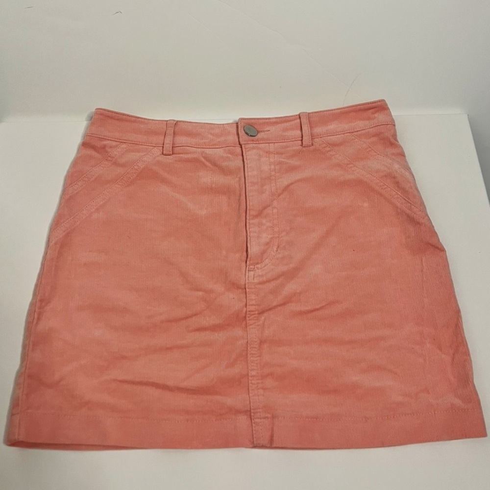 Forever 21 Peach Corduroy Mini Skirt